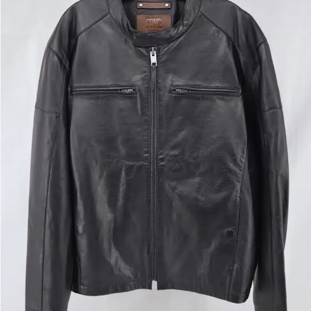 Men's Black Leather Jacket